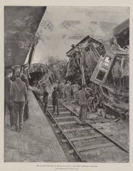The Railway Disaster at Slough on 16 June, the Scene after the Collision